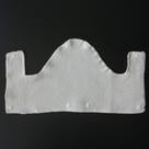 Forro de algodão felpudo lavável para capacete, 9 peças, branco