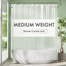Forro de cortina de chuveiro Amazer Plastic PEVA 180x180cm impermeável