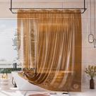 Forro de cortina de chuveiro AmazerBath 100% EVA Soft Clear Amber