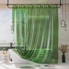 Forro de cortina de chuveiro AmazerBath 100% EVA Soft Clear Green