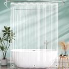 Forro de cortina de chuveiro AmazerBath Extra Long Clear 180x275cm