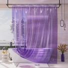 Forro de cortina de chuveiro AmazerBath Luxury Soft EVA Clear Purple