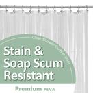 Forro de cortina de chuveiro Barossa Design Clear PEVA 180cm
