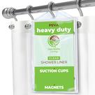 Forro de cortina de chuveiro Clean Healthy Living PEVA Clear