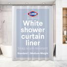 Forro de cortina de chuveiro CLOROX Premium Waterproof 6g PEVA