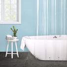 Forro de cortina de chuveiro EurCross Clear PEVA 36x72cm com ímãs