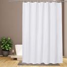Forro de cortina de chuveiro EurCross repelente de água 180x200cm branco