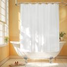Forro de cortina de chuveiro Seenus Short Fabric 183x152cm branco