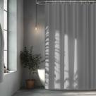 Forro de cortina de chuveiro Seenus Waterproof 183x198cm cinza claro