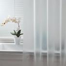 Forro de cortina de chuveiro SUJAYU 180x180cm com 12 ganchos em PEVA transparente Forro de cortina de chuveiro SUJAYU 180x180cm com 12 ganchos em PEVA transparente