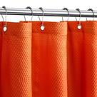 Forro de cortina de chuveiro Tititex Solid Burnt Ocre Laranja