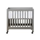 Forro de malha respirável para mini berço, respirável para bebês, branco