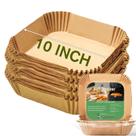 Forro de Papel Descartável para Air Fryer 10 Polegadas Quadrado 100 Peças Forro de Papel Descartável para Air Fryer 10 Polegadas Quadrado 100 Peças