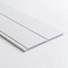 Forro de PVC Duplo Frisado 8mm x 20cm x 3m Belplast - Caixa com 7,2m2 Branco Gelo