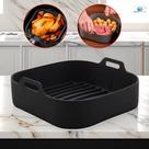 Forro forma de Silicone Reutilizável para Air Fryer 20cm Quadrada e Redonda