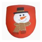 Forro Natalino Tampa De Vaso Sanitário Boneco De Neve Natal Forro Natalino Tampa De Vaso Sanitário Boneco De Neve Natal