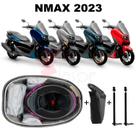 Forro Nmax 2023 Connected Premium Cinza + Guidão + 2 Antenas
