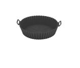 Forro Para Air Fryer 4 Litros Redonda 20cm em Silicone Preto UnyHome
