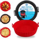 Forro Para Air Fryer Silicone Proteção Reutilizável Cesto