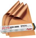 Forros de forno ThreadNanny, pacote com 3, 43 x 64 cm, cobre pesado Forros de forno ThreadNanny, pacote com 3, 43 x 64 cm, cobre pesado