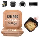 Forros de papel para fritadeira Air Fryer GOAUS Square descartáveis 5-8Qt x125