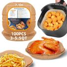 Forros de papel para fritadeira Air Fryer HONYAO para fritadeiras de 3-5,5 Qt