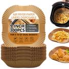 Forros de papel para fritadeira Air Fryer UbeeSize 23 cm, antiaderentes, 300 unidades