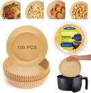 Forros de papel para fritadeira Air Fryer Vailnd 20 cm 100 unidades descartáveis Forros de papel para fritadeira Air Fryer Vailnd 20 cm 100 unidades descartáveis