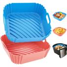 Forros de silicone Air Fryer, pacote com 2, 8,6 polegadas para fritadeira de 4 a 7 QT
