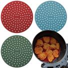 Forros de silicone para fritadeira de ar comprimido, pacote com 3, 9 polegadas, reutilizáveis pela Linda's
