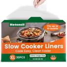 Forros Descartáveis para Fogão Slow Cooker Hotensil (30 Unidades, 14x22cm) - 6 a 10QT