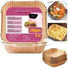 Forros para Fritadeira Sem Óleo LHSHAD 8" 130 unidades Papel Manteiga Grau Alimentício