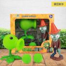 Fotografando Toy Plants Vs. Simulação de figuras de jogos de zumbis