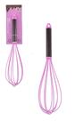 Fouet Batedor Mexedor Manual de Claras Patês Cremes de Silicone com Cabo Inox Colorido - Calda de Brigadeiro