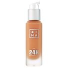 Foundation 3INA The 24H Matte 660, de longa duração, 30 ml, impermeável