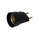 Foxlux Base Bocal Adaptador Plug Macho Plástico Preto Foxlux Base Bocal Adaptador Plug Macho Plástico Preto