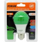 Foxlux Lâmpada Led Bulbo 7w Verde Bivolt Foxlux Lâmpada Led Bulbo 7w Verde Bivolt