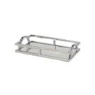 Fracalanza Milano Bandeja Retangular em Aço Inox Espelhada 41x26x5cm