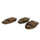 Fragata Canoa P Kit3 Und Decoração Aquário Fonte Jardim Fragata Canoa P Kit3 Und Decoração Aquário Fonte Jardim