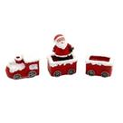 Fragata Jogo Trem Papai Noel 4 Pc Enfeite Para Aquário
