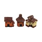 Fragata Kit Casa de Palha 3 Pc Enfeite Para Aquário