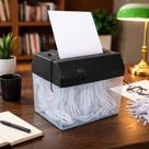 Fragmentadora De Papel Automática Portátil Mini Triturador Documentos Para Mesa USB Pilhas Bivolt Compacta Para Escritório Casa Home Office