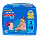 Fralda 1 Pacote Bag Turma da Monica Baby Hiper Tam. G 68 Fraldas de 8 a 13Kg Fralda 1 Pacote Bag Turma da Monica Baby Hiper Tam. G 68 Fraldas de 8 a 13Kg