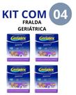 Fralda Adulto Geriátrica Geriatex Premium Noturna M Incontinência Urinária Promoção 4uni