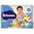 FRALDA BABYSEC GALINHA PINTADINHA JUMBO G / 22 un