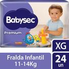 Fralda babysec galinha pintadinha premium xg 24 unidades