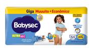 Fralda Babysec Galinha Pintadinha Ultra Giga XXXG 64 Unidades