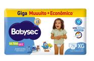 Fralda Babysec Galinha Pintadinha Ultra XG 76 Unidades