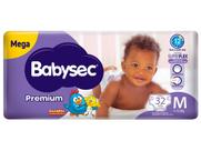 Fralda Babysec Premium Galinha Pintadinha Tam. M 5 a 9,5kg 32 Unidades