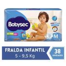 Fralda BabySec Ultra Mega 1 Pacote Tamanho M 38 Unidades